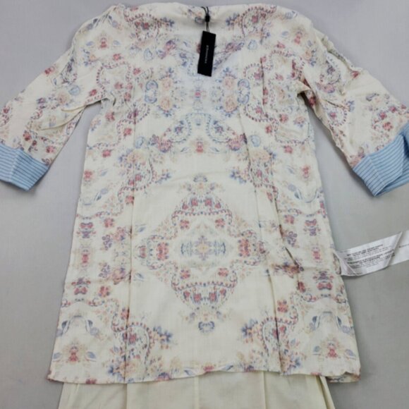 Brand New BCBGMAXAZRIA Women's Gardenia Mixed Print Cotton Dress - Picture 5 of 14